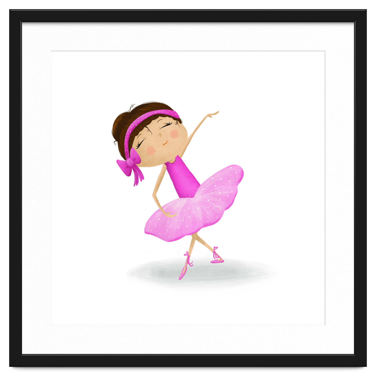 Adorable Ballerina Nursery Print