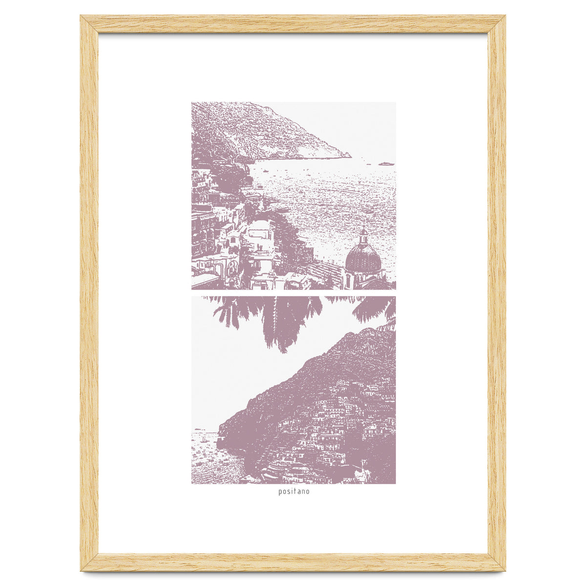 Printed Positano in Purple