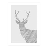 Stag Grey Poster (Print Only) thumbnail