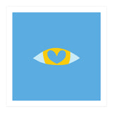 Heart Eye - BLUE (Print Only) thumbnail