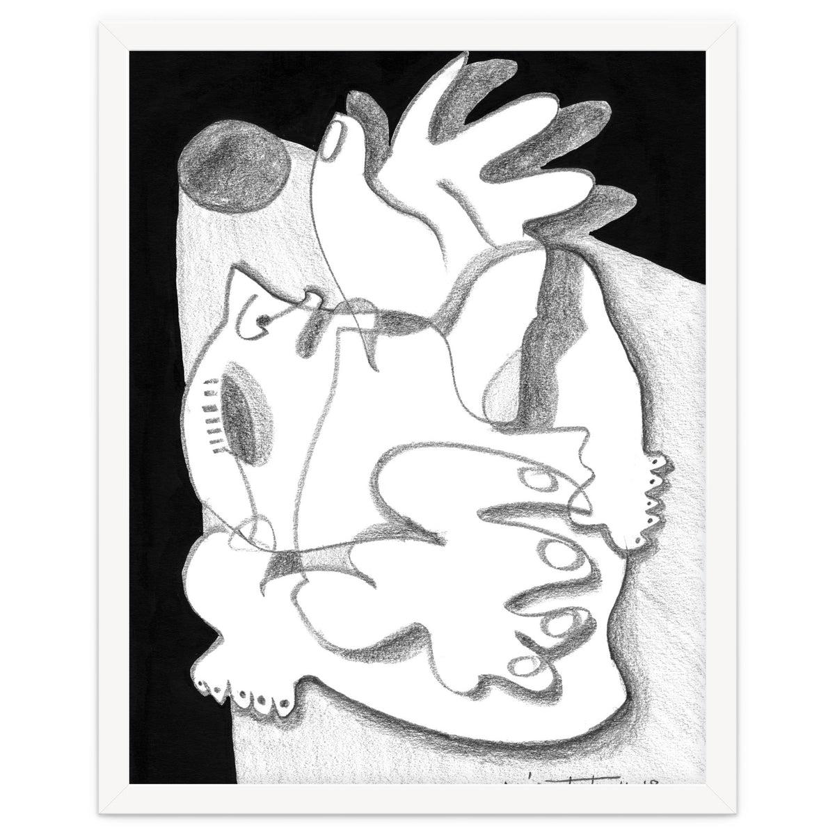 Dying in the Spotlight - b&w