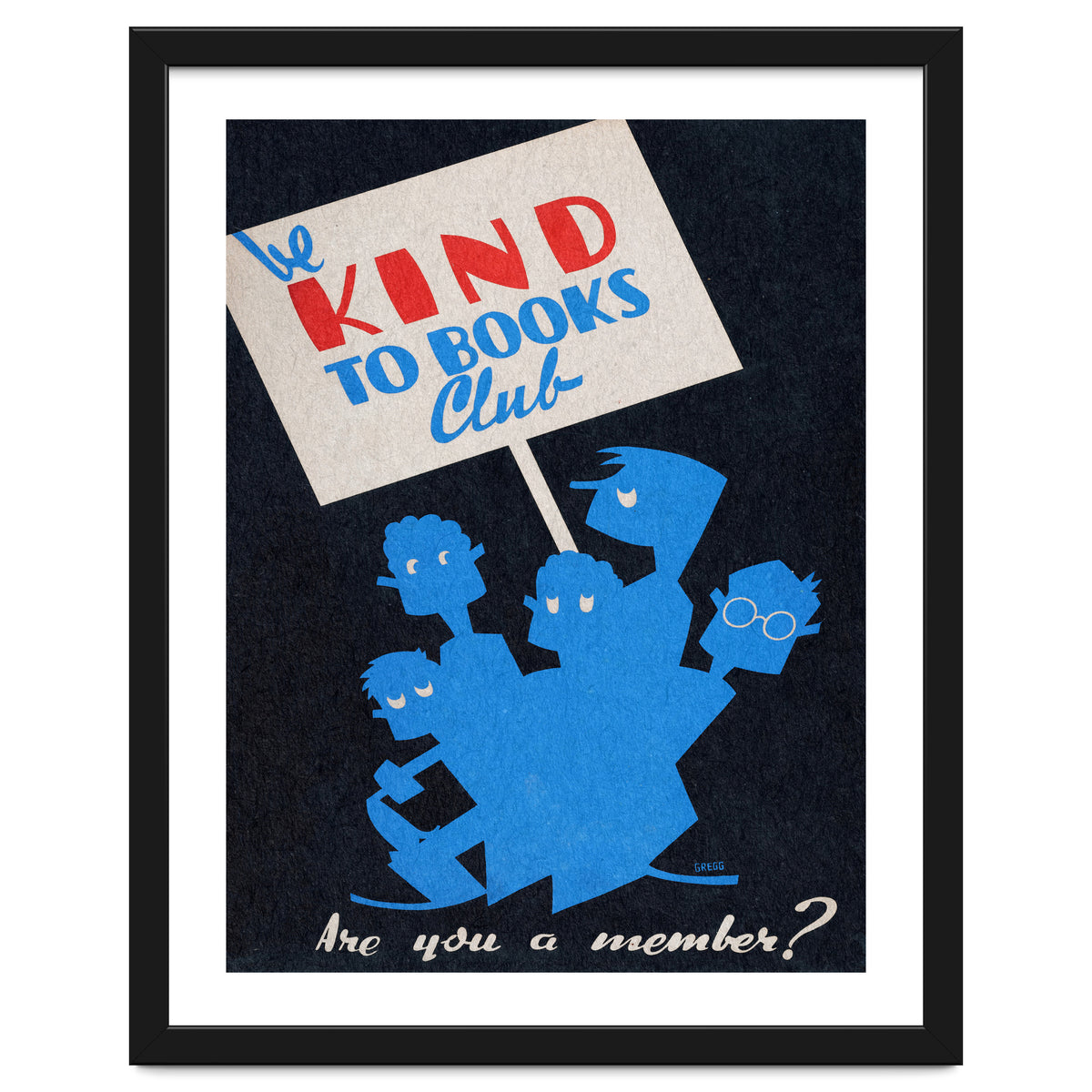 The Be Kind To Books Club Advertisement