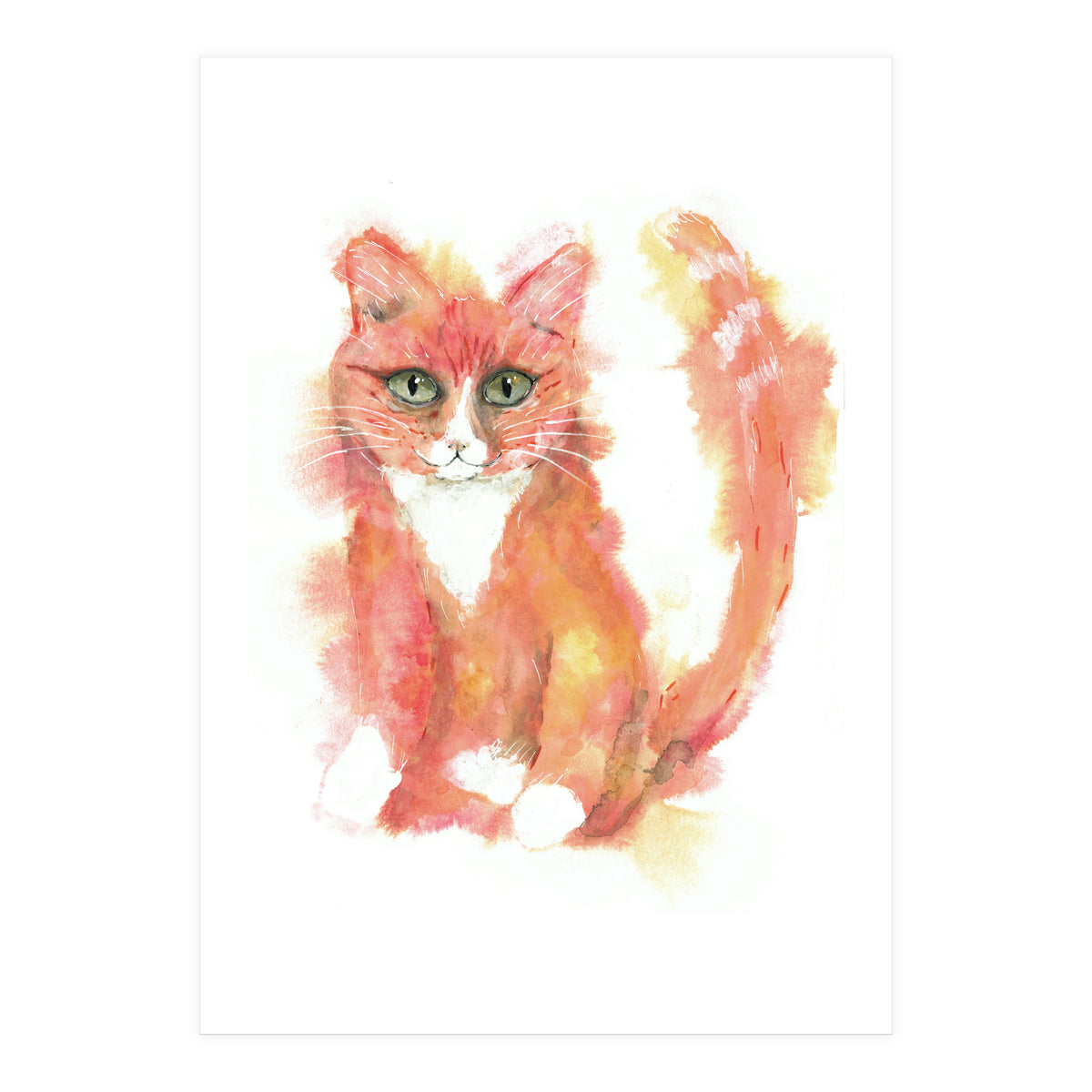 Orange tabby  cat (Print Only)