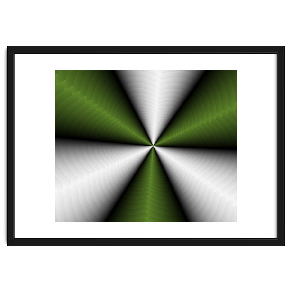 Green Color Modern Interior Art