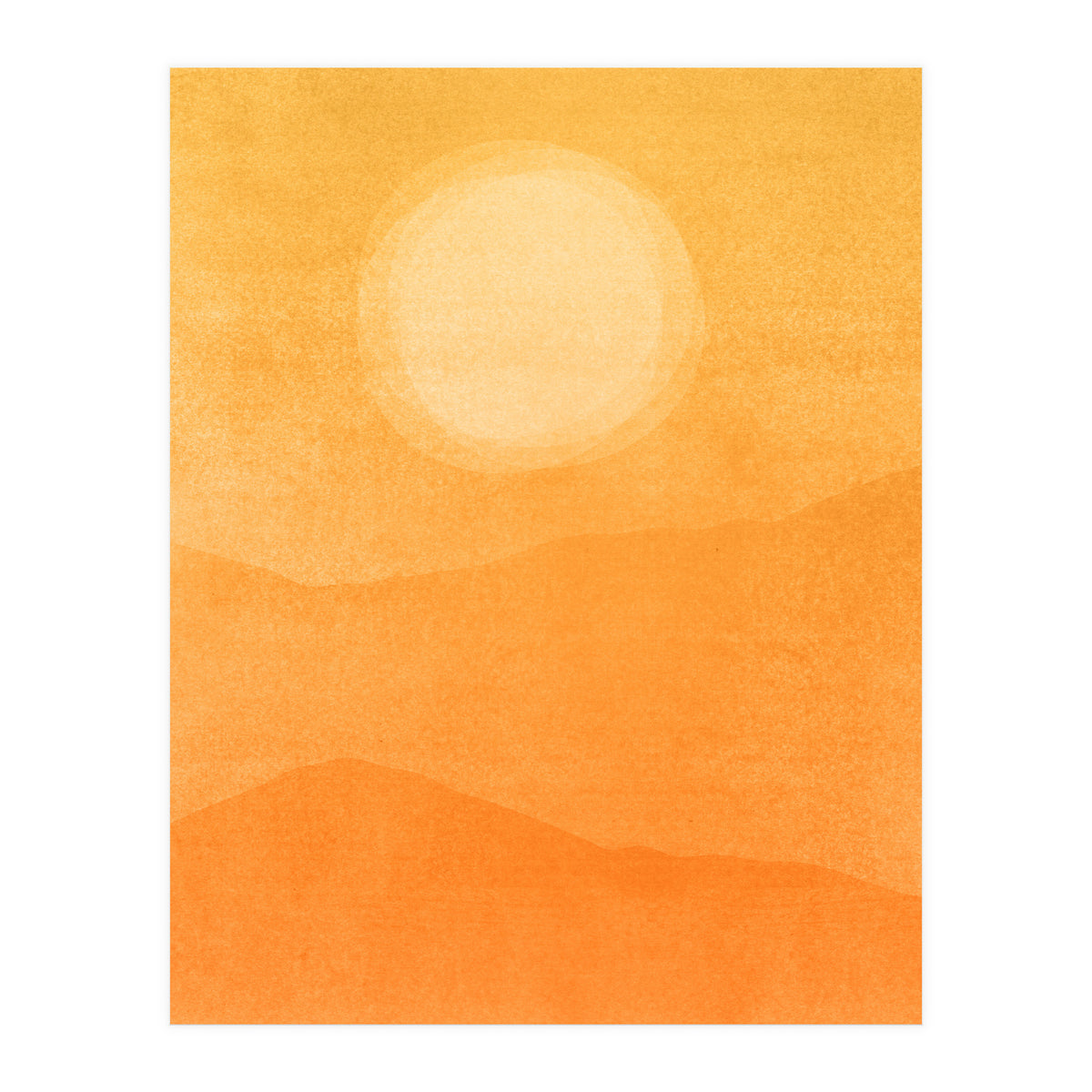 Golden Afternoon Abstract (Print Only)