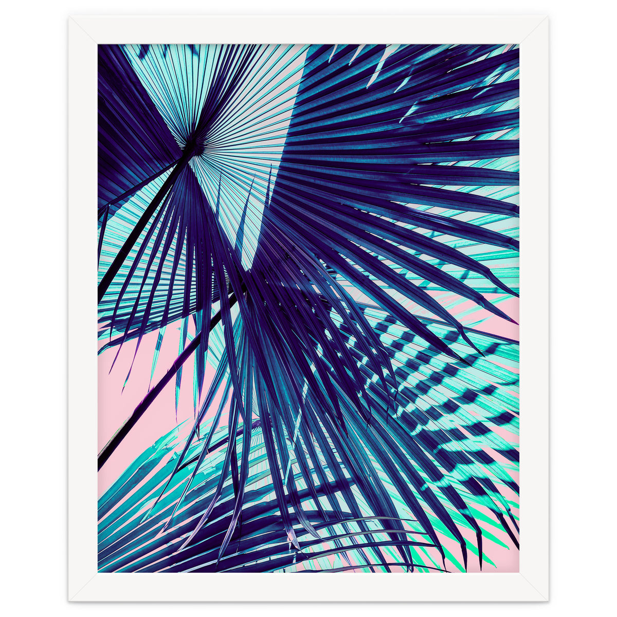 Palm leaf on the beach