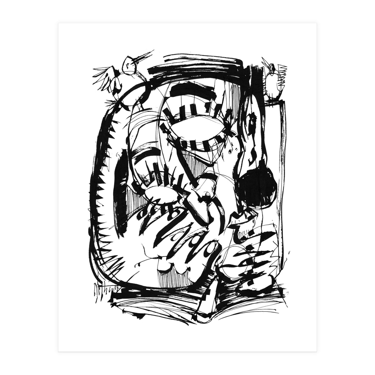 The Scholar - b&w (Print Only)