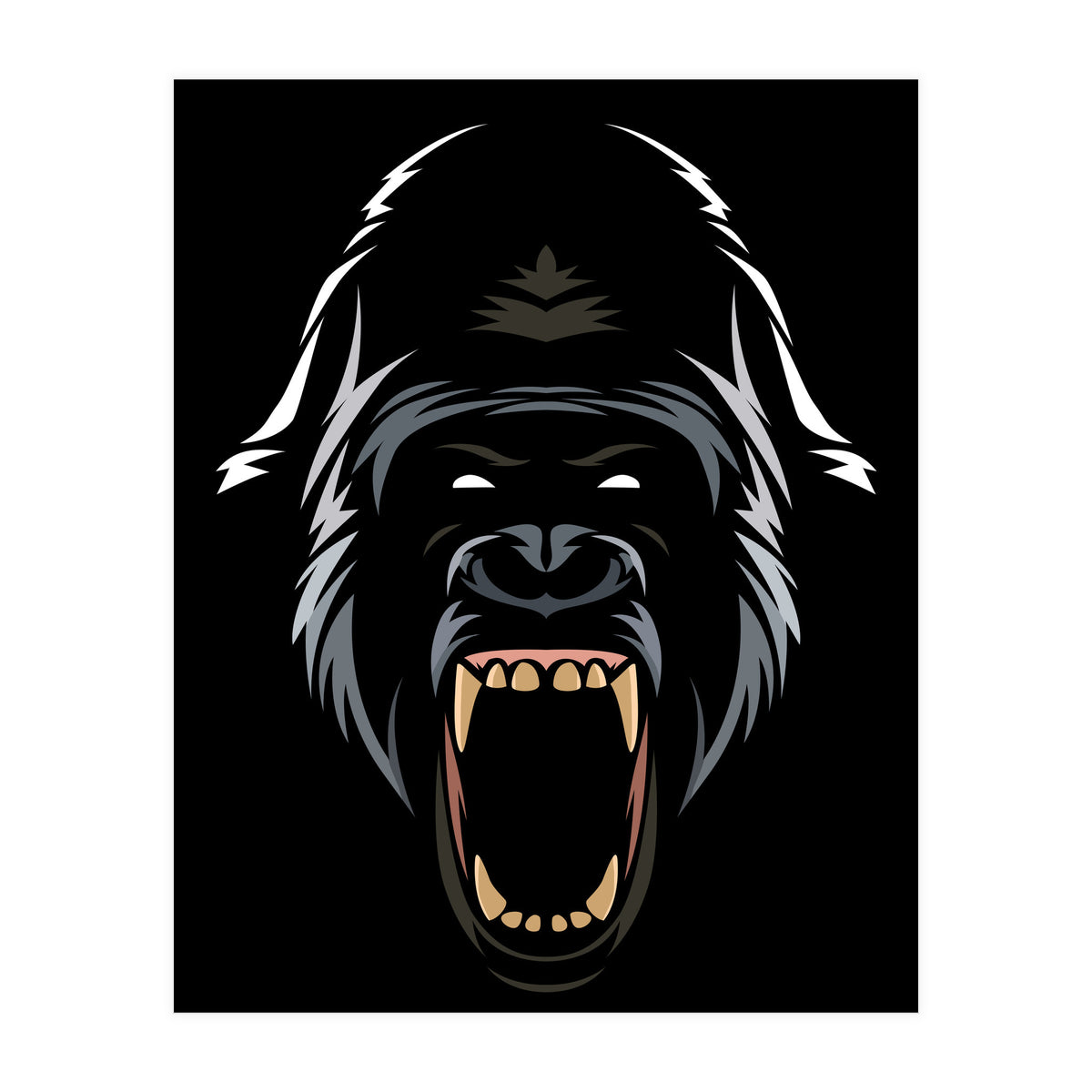 Gorilla Tribal (Print Only)