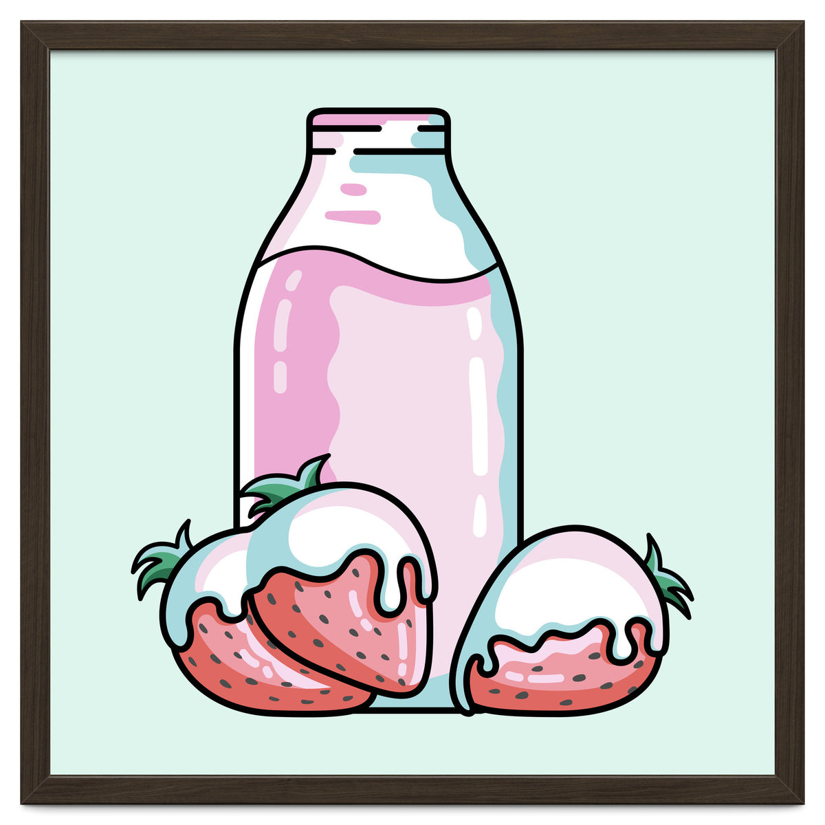 Cute Strawberry Milkshake