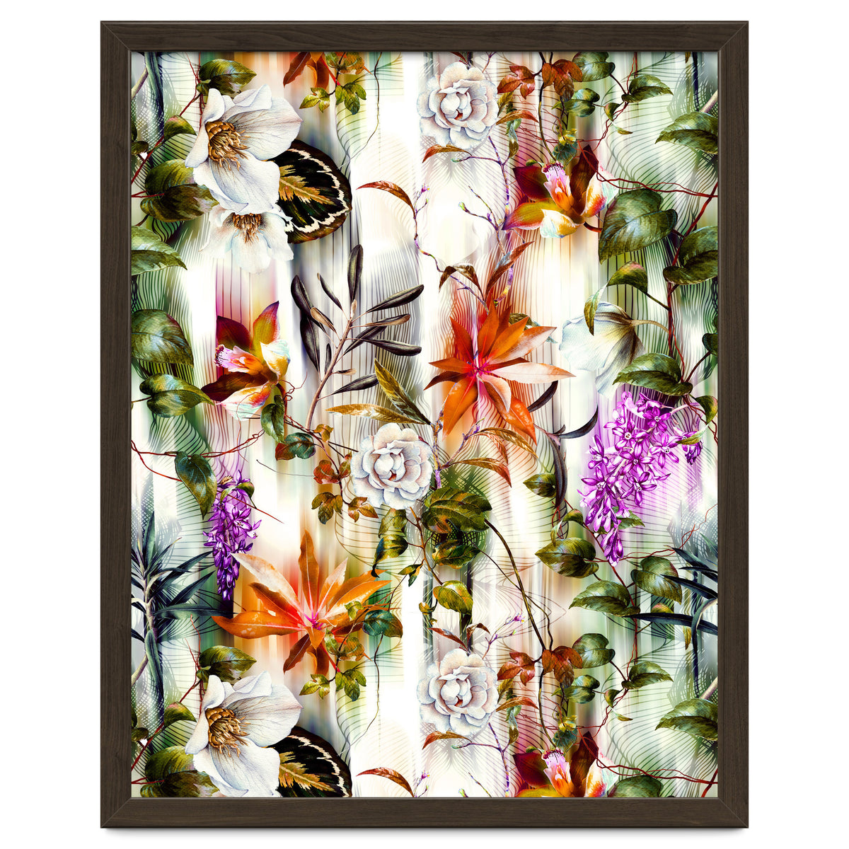 Abstract Motion Blur Floral