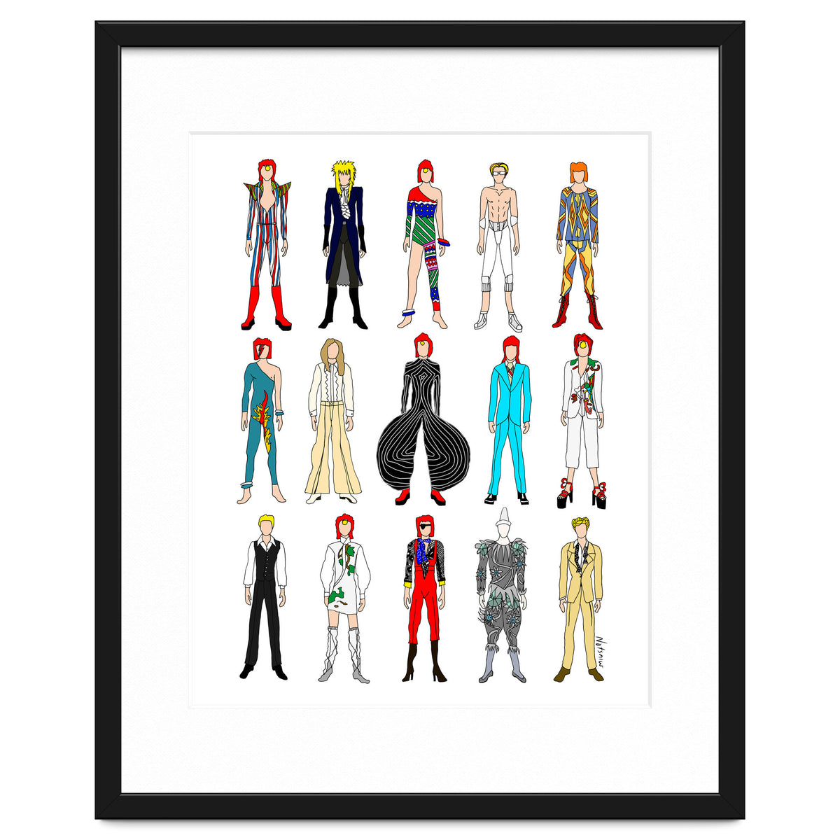 Outfits of Bowie Fashion