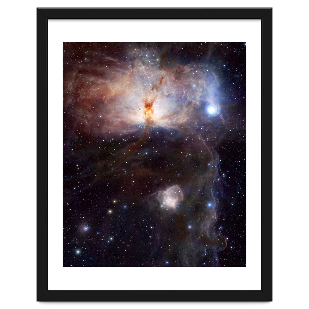 The Hidden Fires of the Flame Nebula