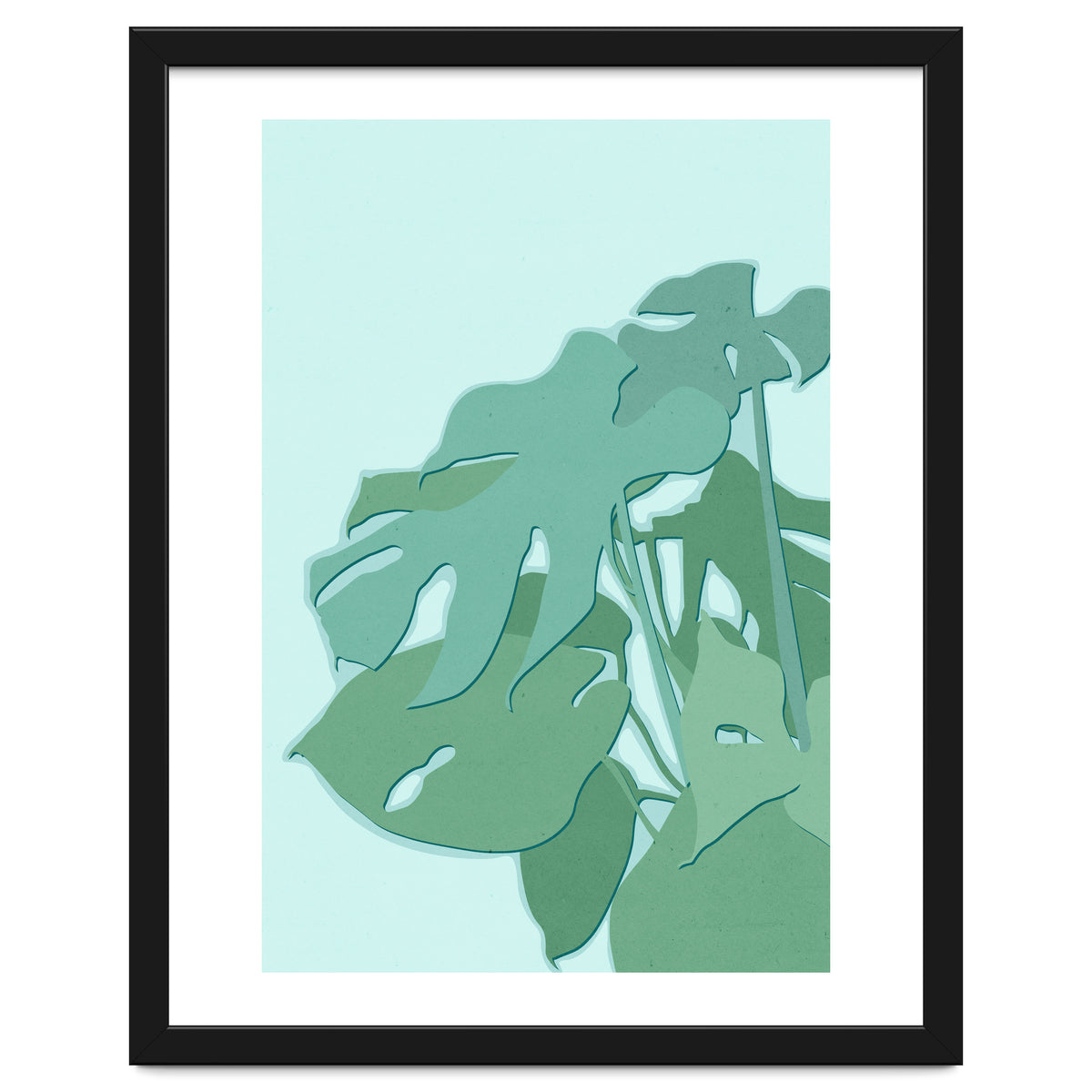 Minimal Monstera Leaves - Greener Eden