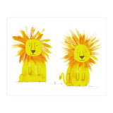 Two Lions  (Print Only) thumbnail