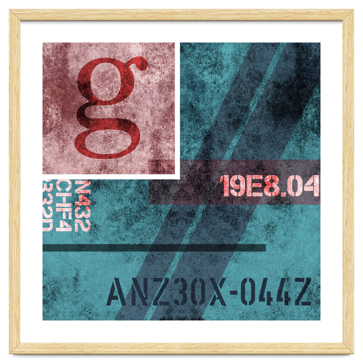 Abstract Industrial Blue