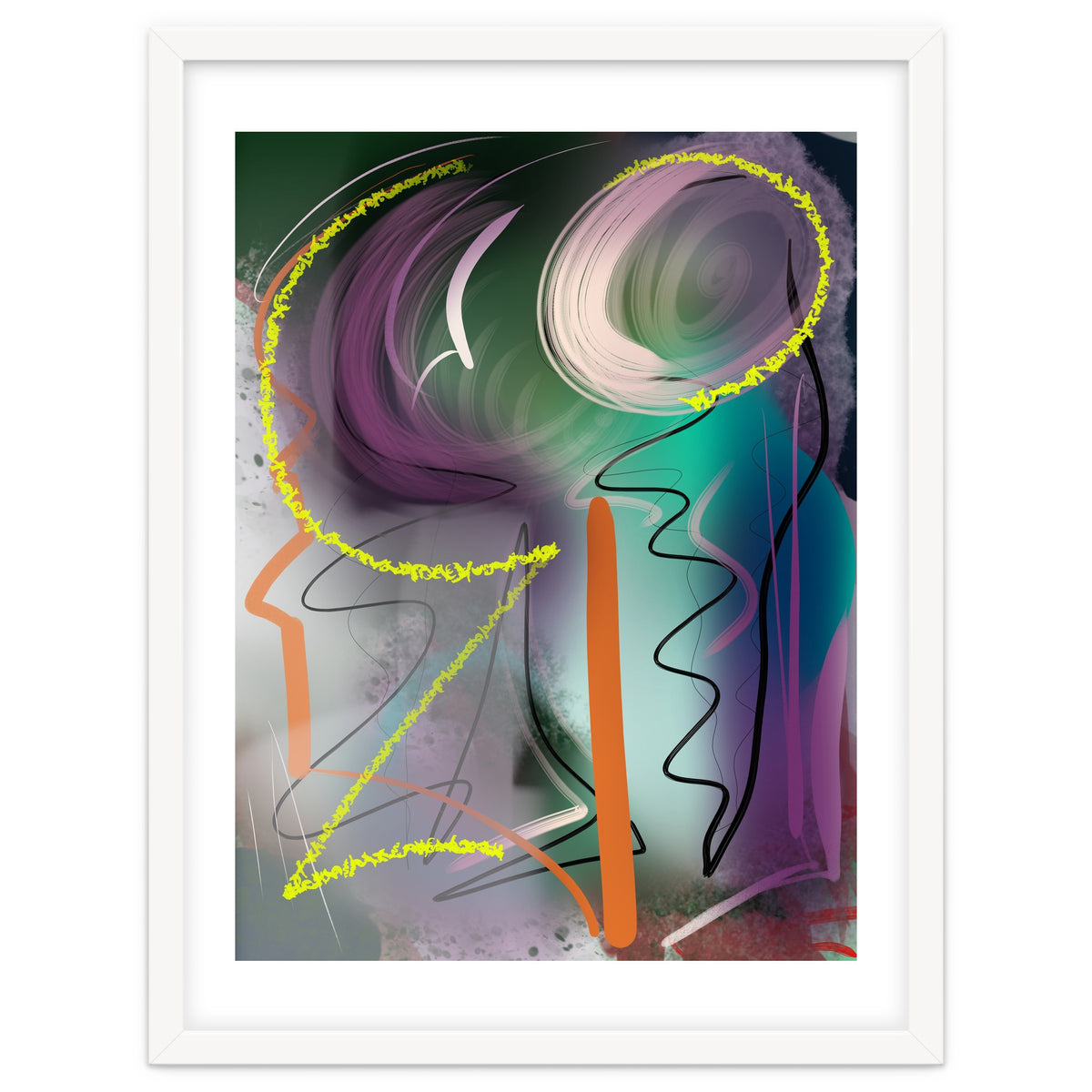 Purple With Glittering Yellow