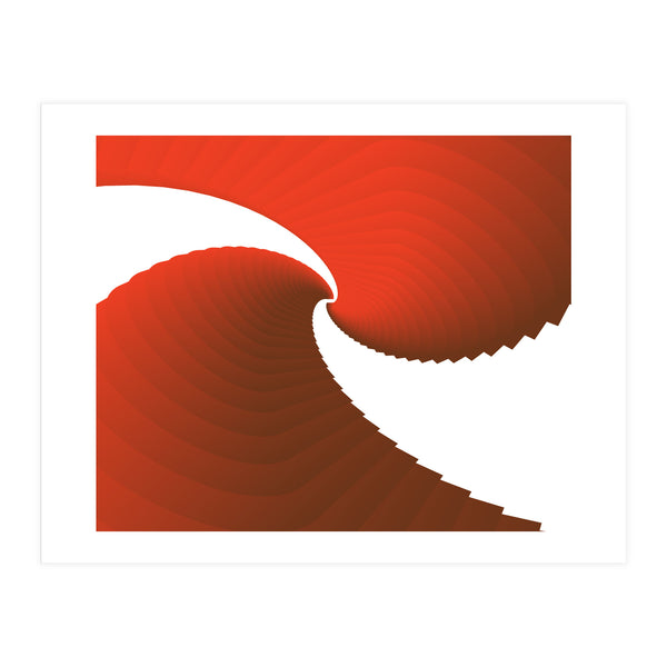 Red & White Spiral  (Print Only)