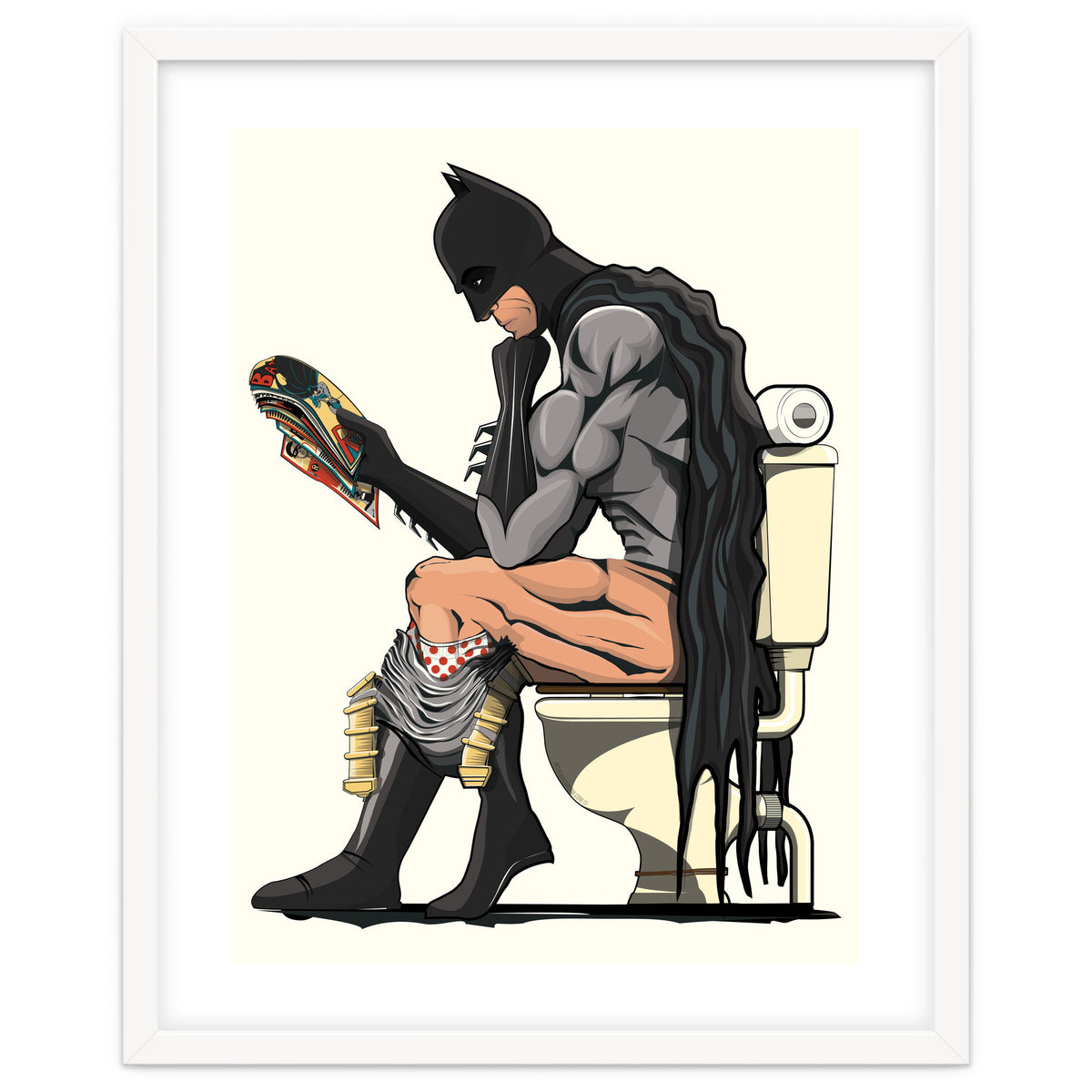 Batman on the Toilet