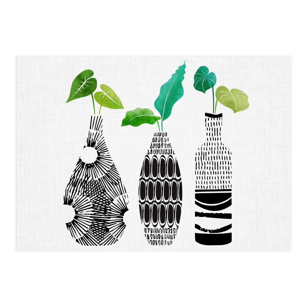 Tribal Vase Trio (Print Only)