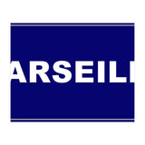 Let`s go to Marseille, France! Blue road sign (Print Only) thumbnail