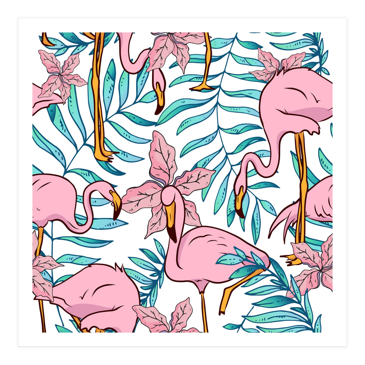 Boho Flamingo (Print Only)