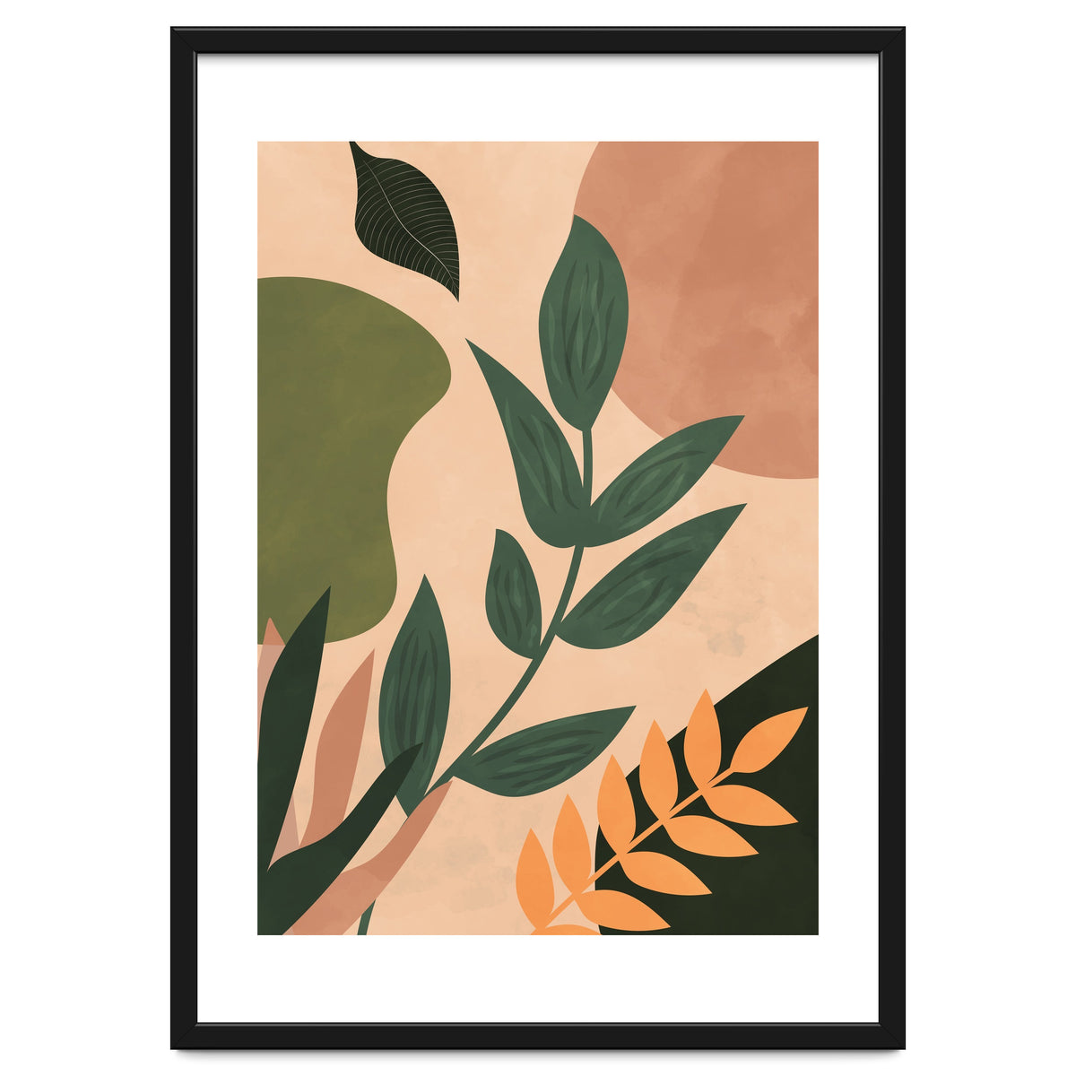 Abstract Shapes Boho Botanical