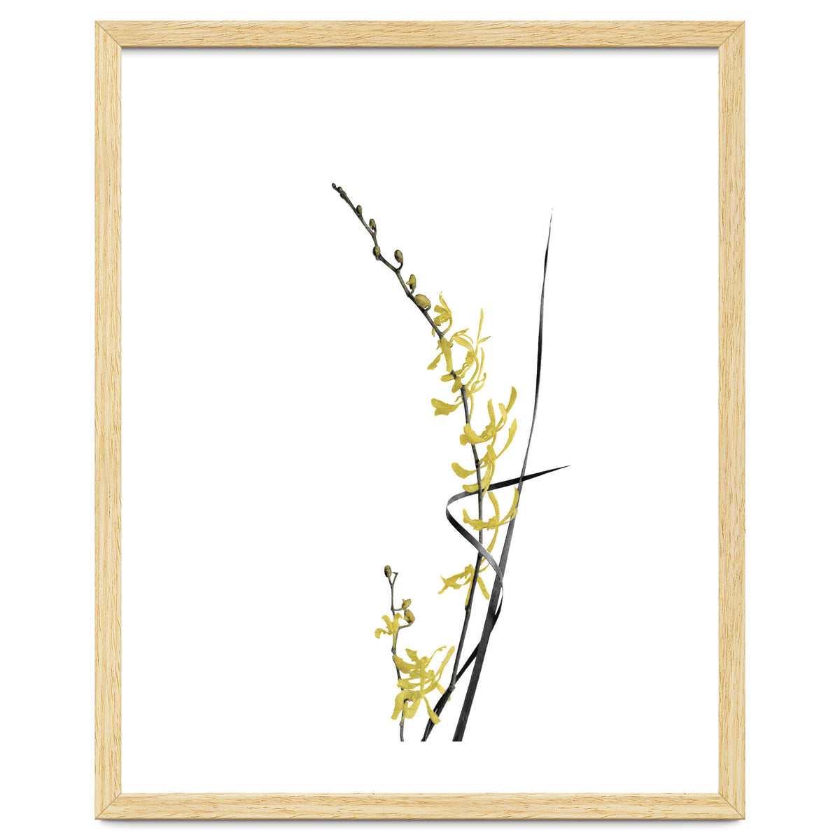 Flower Minimal Black And Gold 06