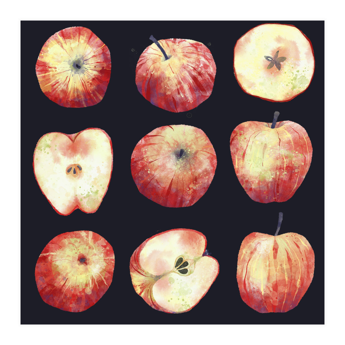 Apples Dark (Print Only)