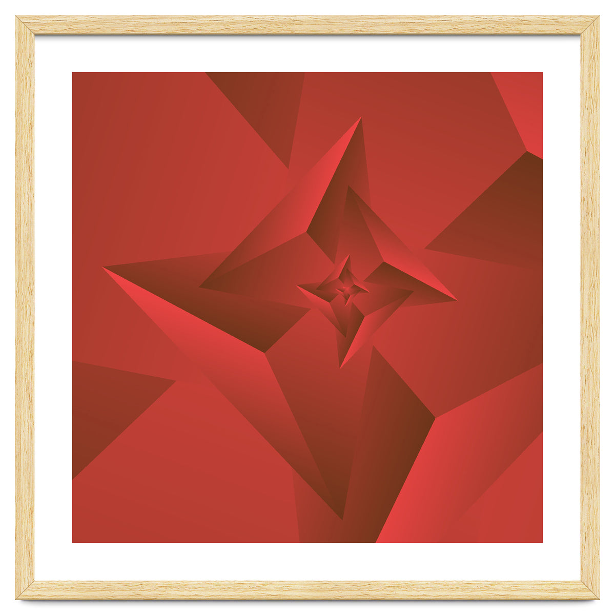 Redish Trendy Triangle