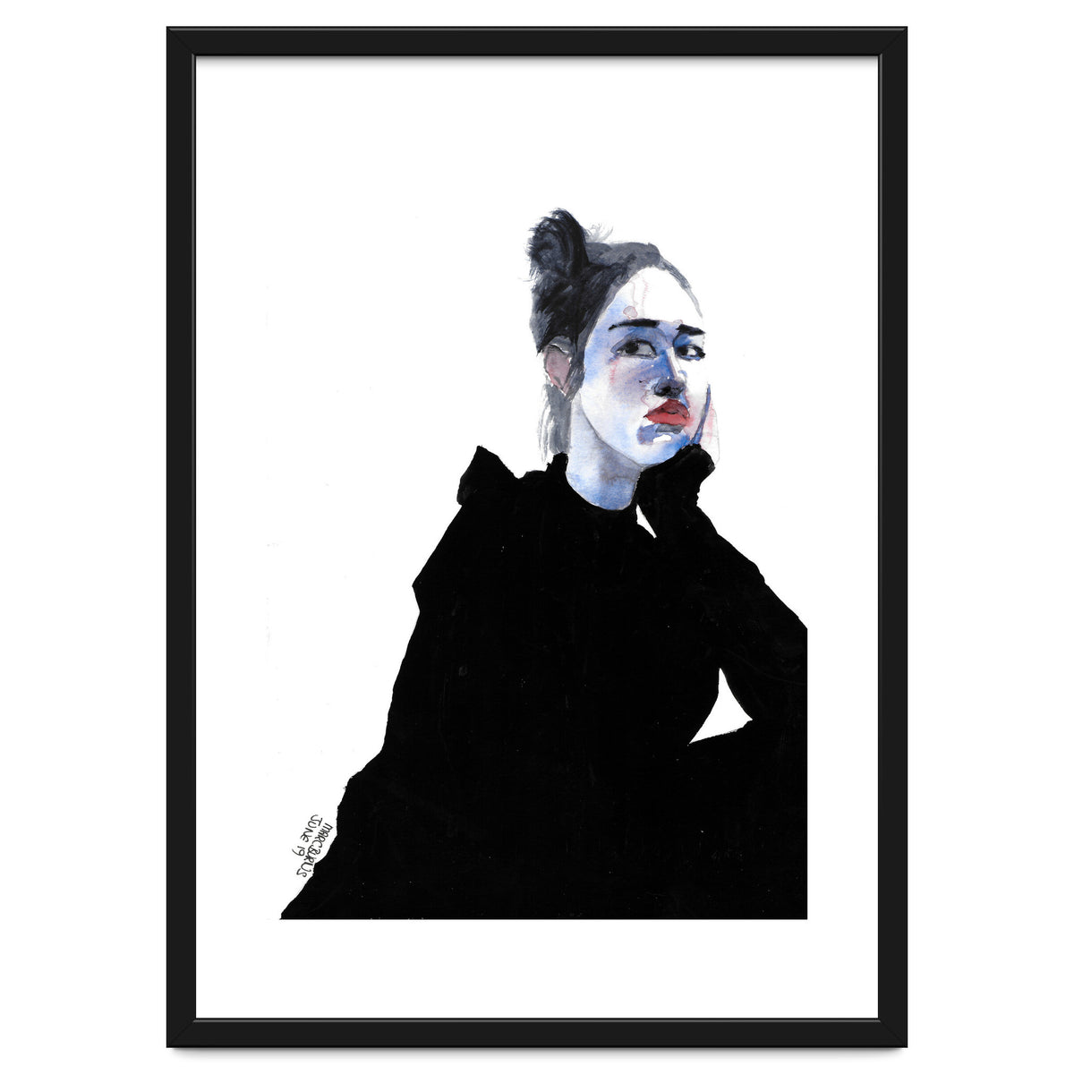 Untitled #48 Woman in a black dress