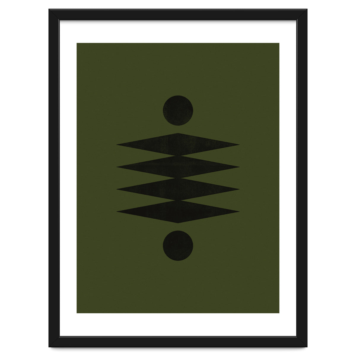 Mid-Century Modern No.19 - Woodblock Print