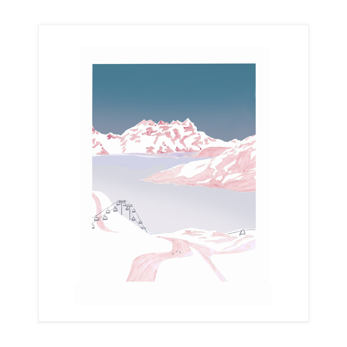 Mountain Love Slopes (Print Only)