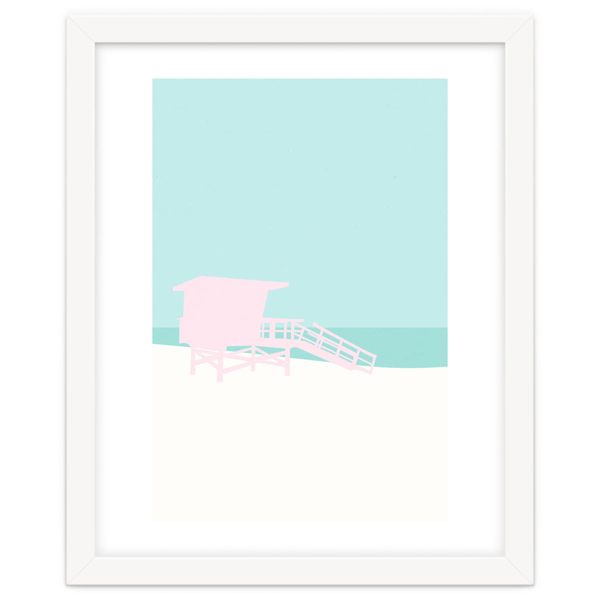 Minimal Lifeguard Tower - Turquoise Coast