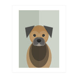 Mid Century Geometric Border Terrier Dog (Print Only) thumbnail