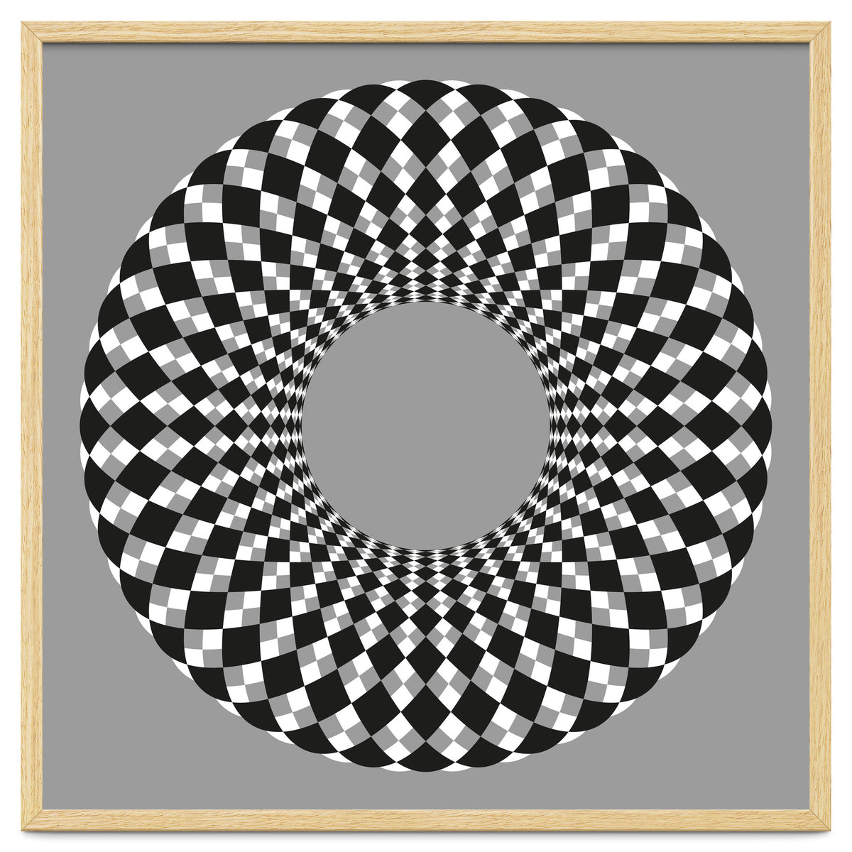 Black and white round