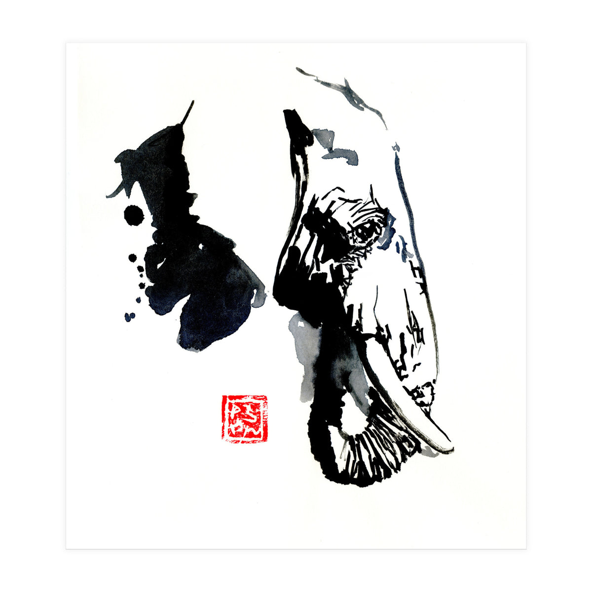 Profile Elephant (Print Only)