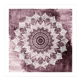 Bohochic Mandala In Burgundi (Print Only) thumbnail