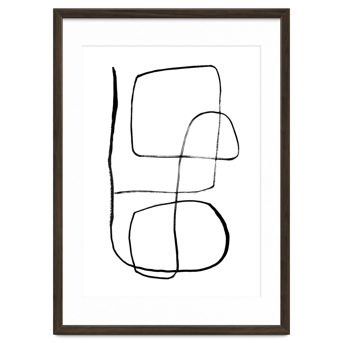 Mid-Century Line Art Print #3