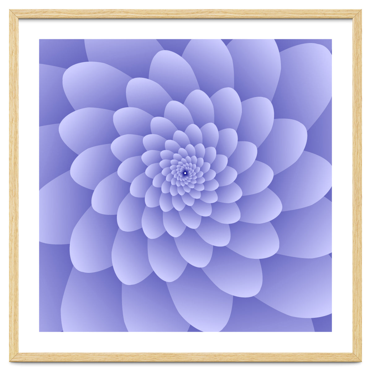 3 D Modern Purple Floral