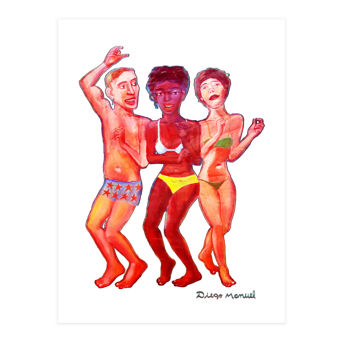 Beach Party 3d (Print Only)