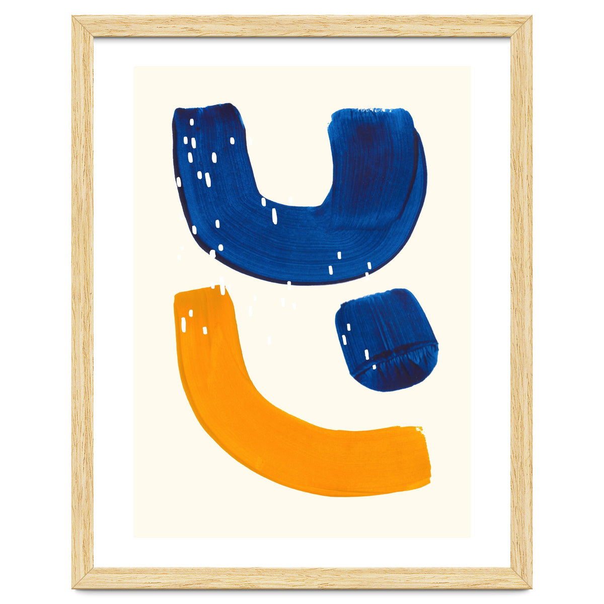 Blue Umbrella For A Yellow Banana