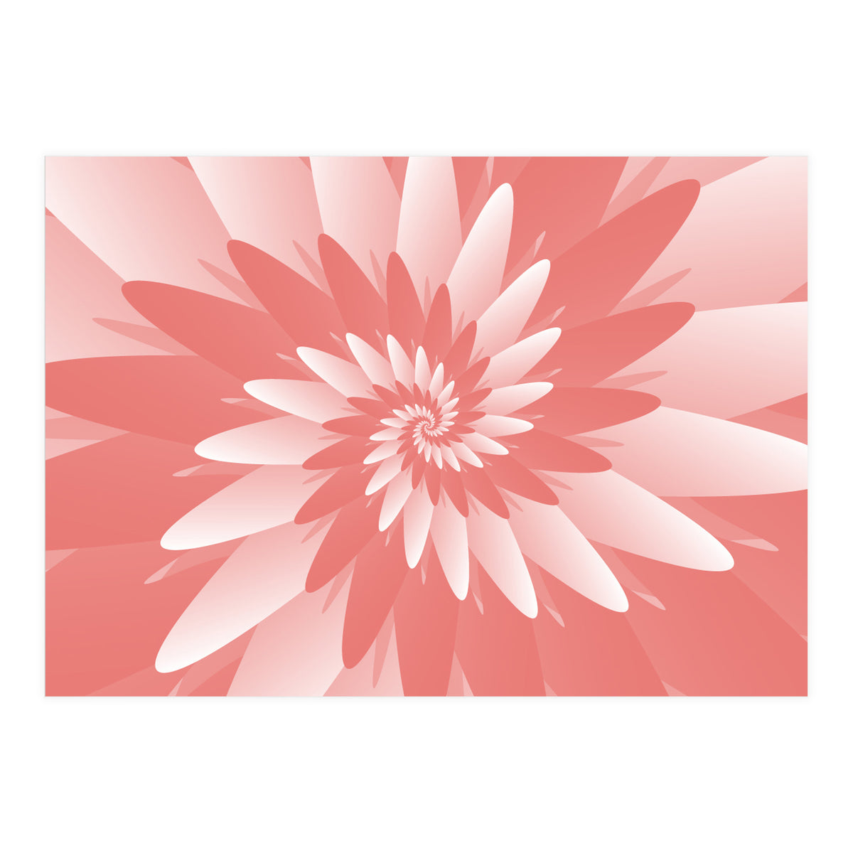 Flower Pattern Spiral  (Print Only)