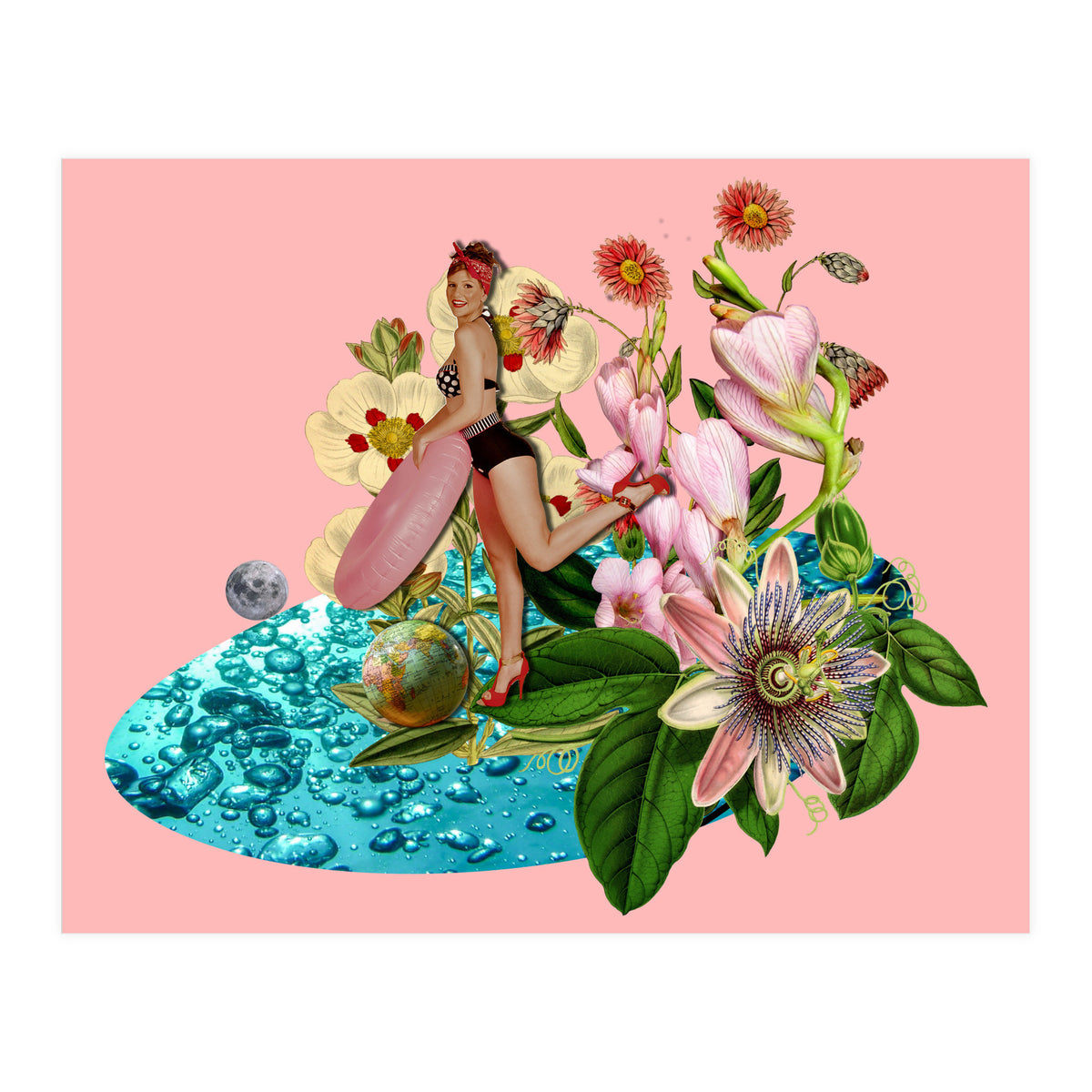 Girl at the Pool (Print Only)