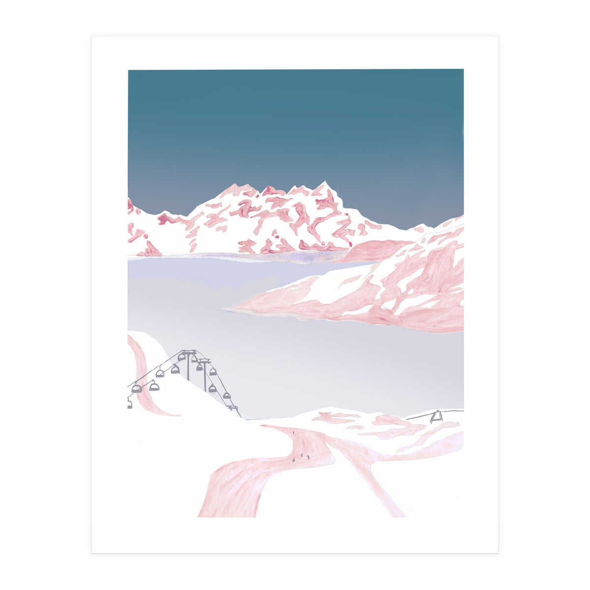 Mountain Love Slopes (Print Only)