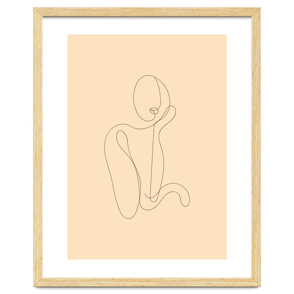 Female Line Art Drawing