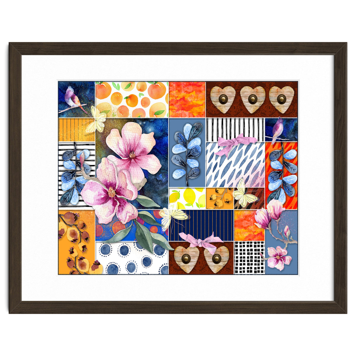 Romantic Floral Collage