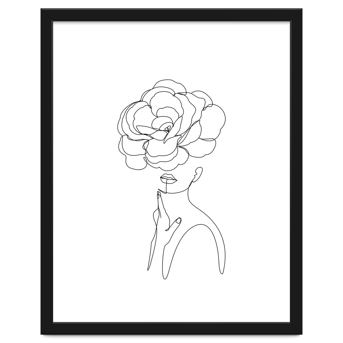 female flower line-a