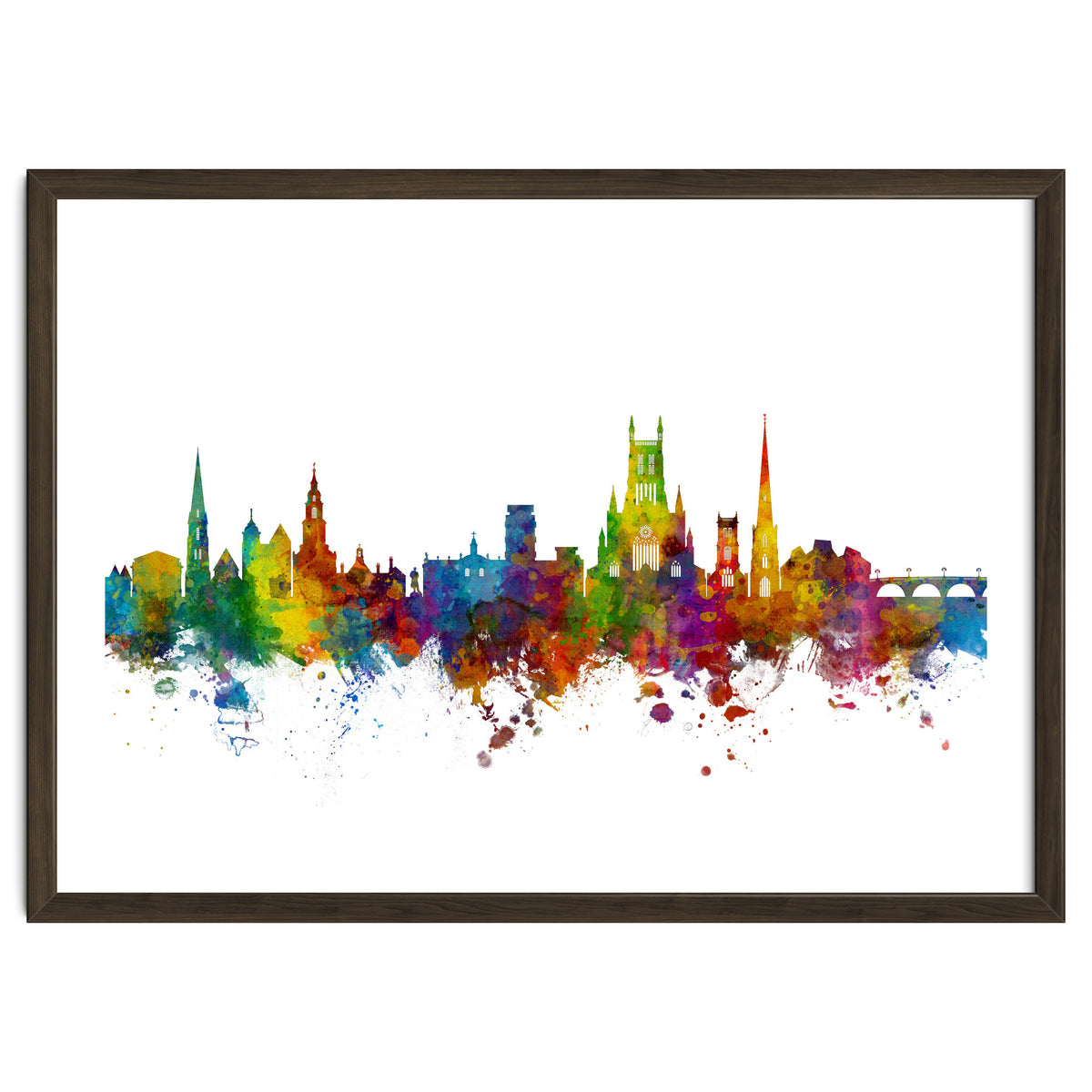 Worcester England Skyline