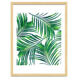 Palm Paradise, Tropical Leaves, Beachy Watercolor Painting, Minimal Nature Botanical Illustration thumbnail