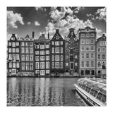 AMSTERDAM Damrak and dancing houses | Monochrome (Print Only) thumbnail